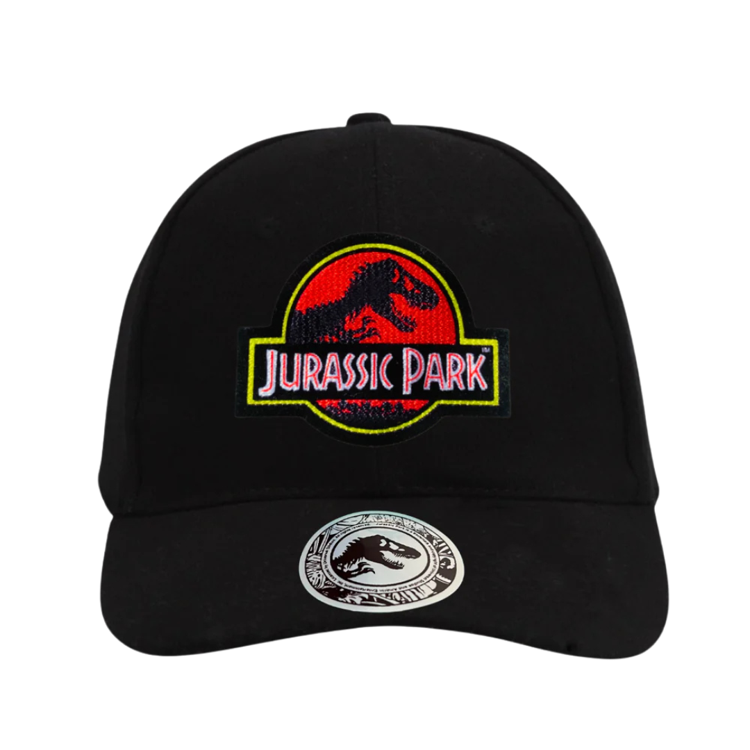 Gorra Jurassic Park (Logo Rojo) Negra