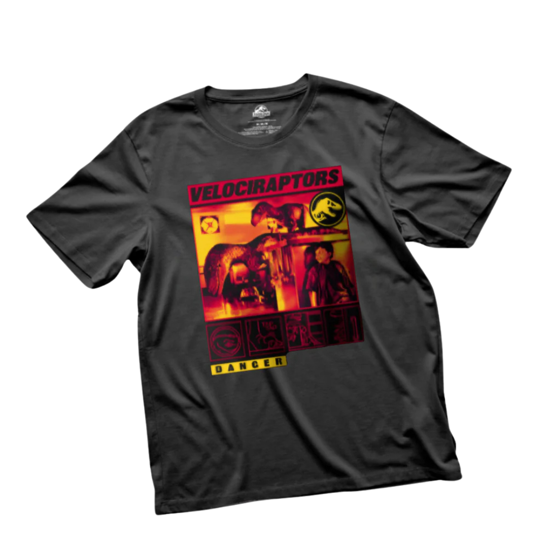 Playera Infantil Jurassic Park “Kitchen Encounter” Negra