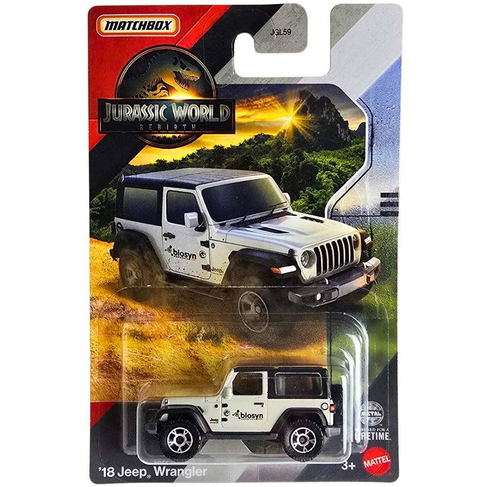 ´18 Jeep Wrangler de Jurassic World Rebirth Matchbox