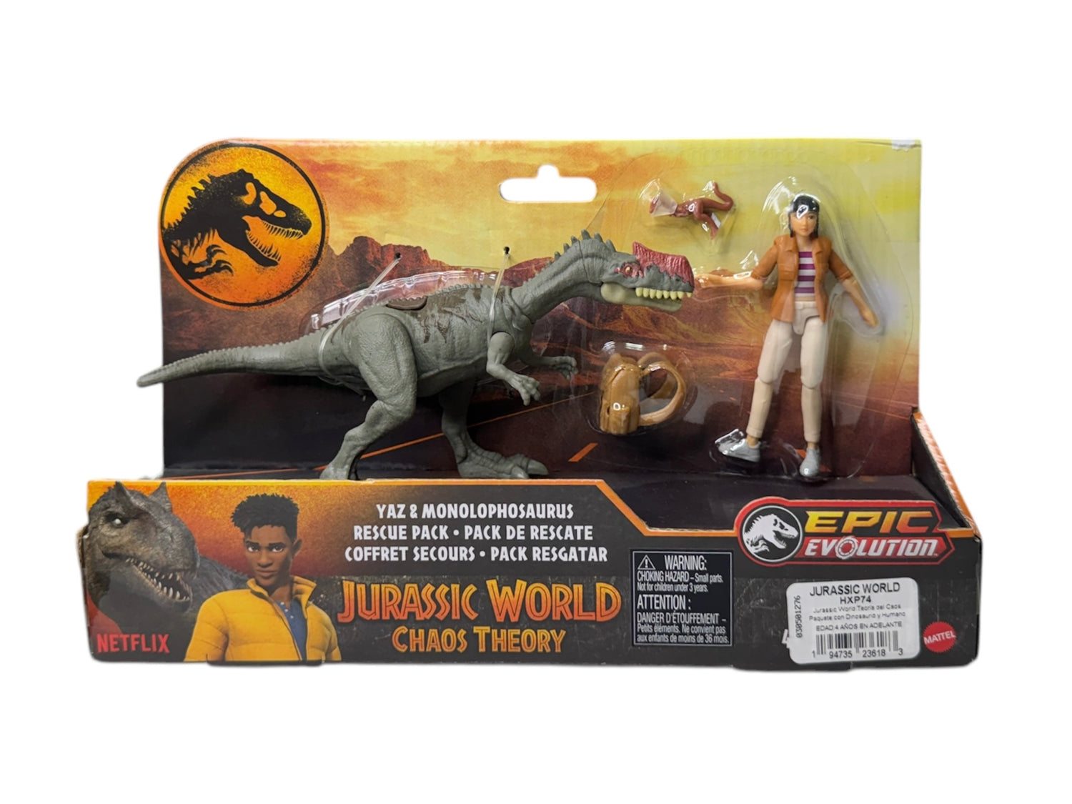 Jurassic Park Chaos Theory Yaz & Monolophosaurus
